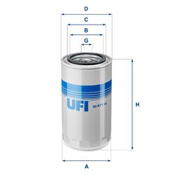 Olejový filter UFI 23.471.00
