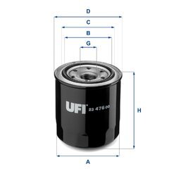 Olejový filter UFI 23.476.00