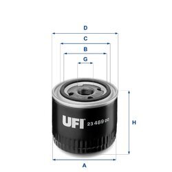 Olejový filter UFI 23.489.00