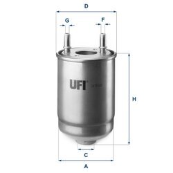Palivový filter UFI 24.186.00