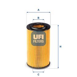Olejový filter UFI 25.072.00