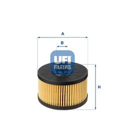 Olejový filter UFI 25.145.00