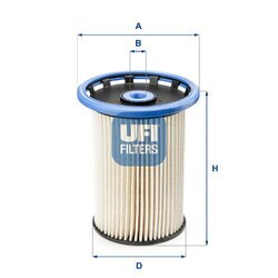 Palivový filter UFI 26.025.00