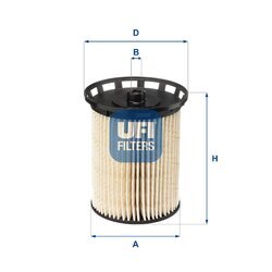 Palivový filter UFI 26.129.00