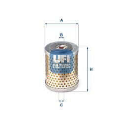Palivový filter UFI 26.663.00