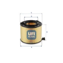 Vzduchový filter UFI 27.G11.00