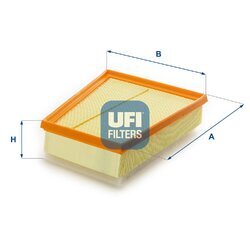 Vzduchový filter UFI 30.543.00