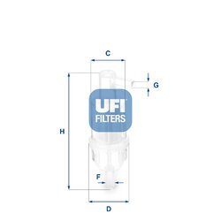 Palivový filter UFI 31.013.00