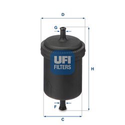 Palivový filter UFI 31.512.00