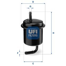 Palivový filter UFI 31.801.00