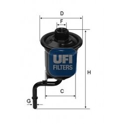 Palivový filter UFI 31.927.00