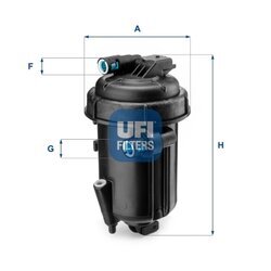 Palivový filter UFI 55.163.00