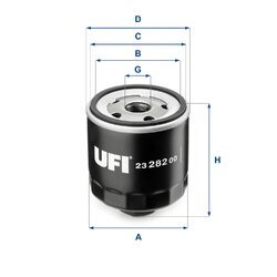Olejový filter UFI 23.282.00
