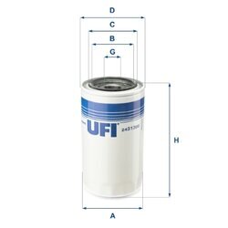 Palivový filter UFI 24.313.00