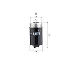 Palivový filter UFI 24.464.00
