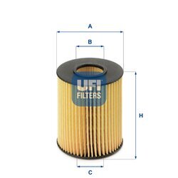 Olejový filter UFI 25.077.00