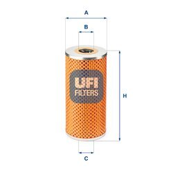 Olejový filter UFI 25.401.00