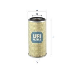 Vzduchový filter UFI 27.148.00