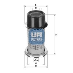 Vzduchový filter UFI 27.227.00