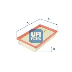 Vzduchový filter UFI 30.620.00