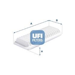Vzduchový filter UFI 30.B04.00