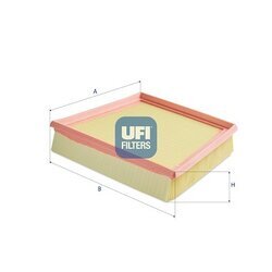 Vzduchový filter UFI 30.D98.00