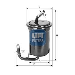 Palivový filter UFI 31.519.00