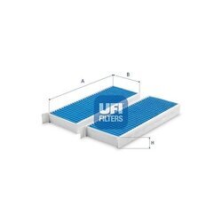 Filter vnútorného priestoru UFI 34.254.00