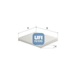 Filter vnútorného priestoru UFI 53.186.00
