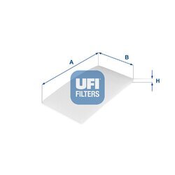 Filter vnútorného priestoru UFI 53.322.00
