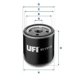 Olejový filter UFI 23.131.00