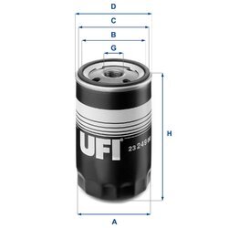 Olejový filter UFI 23.249.00