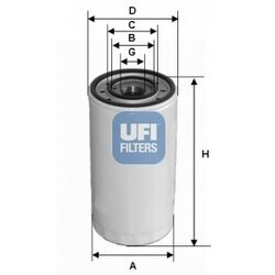 Olejový filter UFI 23.302.00