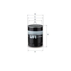 Olejový filter UFI 23.654.00