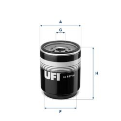 Palivový filter UFI 24.157.00