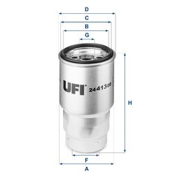 Palivový filter UFI 24.413.00