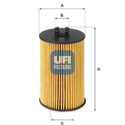 Olejový filter UFI 25.012.00