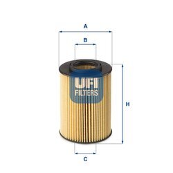 Olejový filter UFI 25.075.00