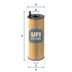Olejový filter UFI 25.168.00