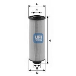 Palivový filter UFI 26.004.00