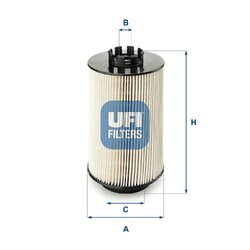 Palivový filter UFI 26.011.00