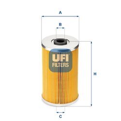 Palivový filter UFI 26.609.00