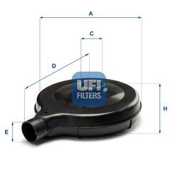 Vzduchový filter UFI 27.110.00