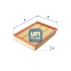 Vzduchový filter UFI 30.062.00