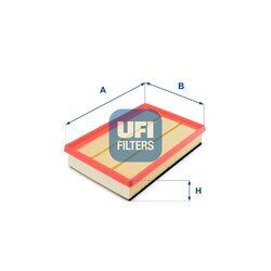 Vzduchový filter UFI 30.207.00