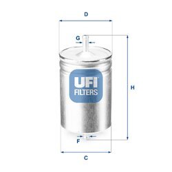 Palivový filter UFI 31.583.00