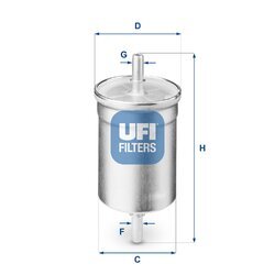 Palivový filter UFI 31.710.00