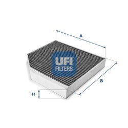 Filter vnútorného priestoru UFI 54.222.00