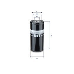 Filter pracovnej hydrauliky UFI 87.012.00