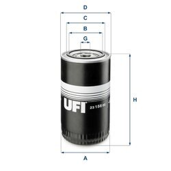 Olejový filter UFI 23.156.00